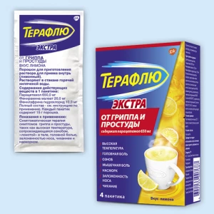 ТЕРАФЛЮ ЭКСТРА пор. (саше) n4