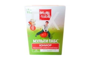 МУЛЬТИ-ТАБС Юниор таб. жев. n30 Малина-клубника