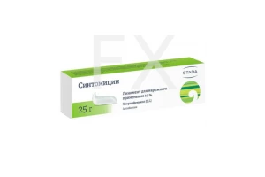 СИНТОМИЦИНА ЛИНИМЕНТ линим. (туба) 10% 25г