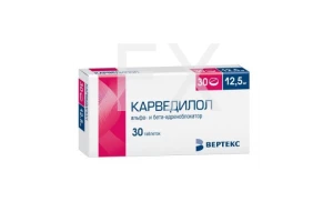 КАРВЕДИЛОЛ таб 12.5мг n30