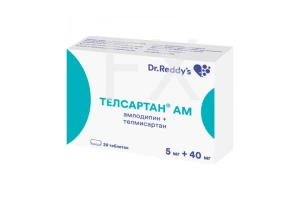 ТЕЛСАРТАН АМ таб 5мг+40мг n28
