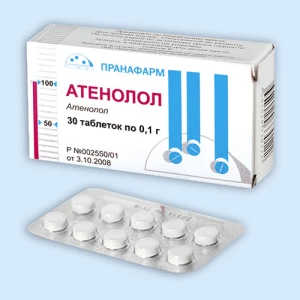 АТЕНОЛОЛ таб 50мг n30