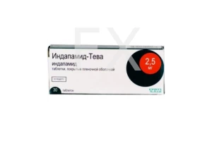 ИНДАПАМИД таб п/об 2.5мг n30