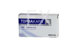 ТОРВАКАРД таб п/об 10мг n30