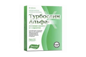 ТУРБОСЛИМ (БАД) Альфа-липоевая кислота и L-карнитин n20