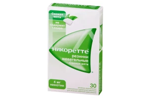 НИКОРЕТТЕ резин. жев. 4мг n30 Свежая мята