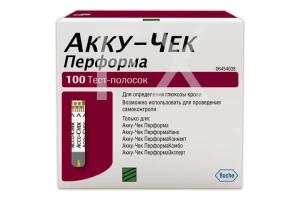 ТЕСТ ПОЛОСКИ К ГЛЮКОМЕТРУ Акку-Чек (Accu-chek) Performa n100