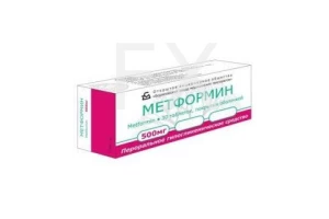 МЕТФОРМИН таб п/об 500мг n30