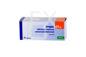 АТОРИС таб п/об 10мг n90