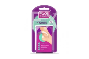 ПЛАСТЫРЬ Фут Эксперт (Foot Expert) д/ног от влажных мозолей 2.8х4.6см n6