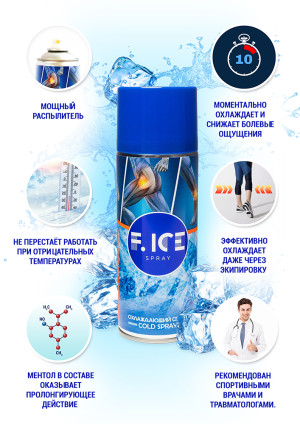 СПРЕЙ F ICE охлаждающий 400мл