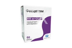 ФЕСЦЕТАМ капс. 400мг + 25мг n60