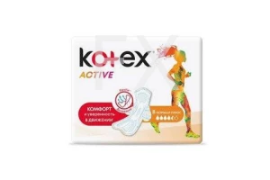 ПРОКЛАДКИ ГИГИЕНИЧЕСКИЕ Котекс (Kotex) Active нормал плюс n8