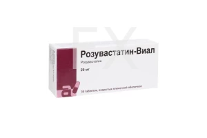 РОЗУВАСТАТИН таб п/об 20мг n30
