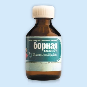 БОРНАЯ КИСЛОТА р-р спирт. (фл.) 3% - 25мл n1
