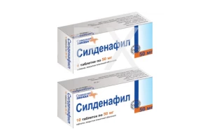 СИЛДЕНАФИЛ таб п/об 50мг n4