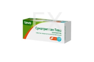 СУМАТРИПТАН таб п/об 100мг n6