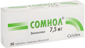 СОМНОЛ таб п/об 7.5мг n30