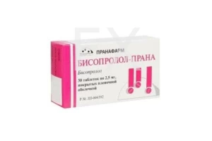 БИСОПРОЛОЛ таб п/об 2.5мг n30