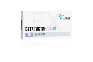 БЕТАГИСТИН таб 24мг n60