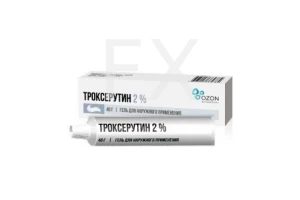 ТРОКСЕРУТИН гель (туба) 2% 40г