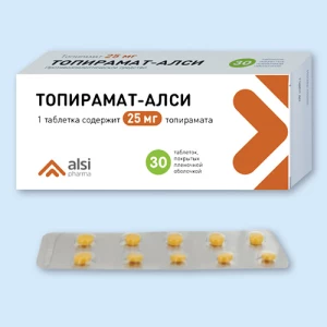 ТОПИРАМАТ АЛСИ таб п/об 100мг n30