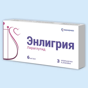 ЭНЛИГРИЯ р-р д/ин. (шприц-ручка) 6мг/мл - 3мл n3
