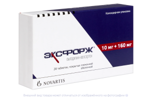 ЭКСФОРЖ таб п/об 10мг+160мг n28