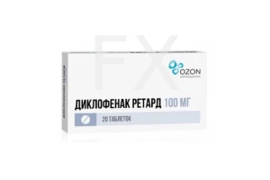 ДИКЛОФЕНАК ретард таб п/об 100мг n20