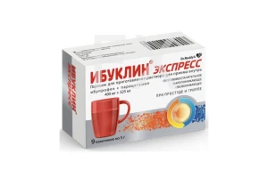 ИБУКЛИН экспресс пор. 400/325мг пак. 5г n9