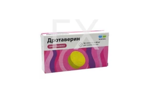 ДРОТАВЕРИНА ГИДРОХЛОРИД таб 40мг n56