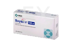 ЯНУВИЯ таб п/об 100мг n28
