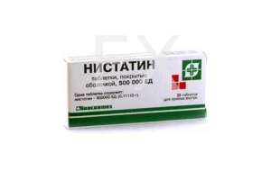 НИСТАТИН таб п/об 500тыс.ЕД n20
