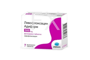 ЛЕВОФЛОКСАЦИН таб п/об 500мг n10