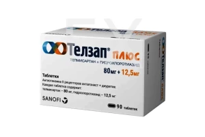ТЕЛЗАП ПЛЮС таб п/об 80мг+12.5мг n90