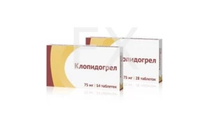 КЛОПИДОГРЕЛ таб п/об 75мг n28