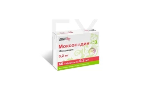 МОКСОНИДИН таб п/об 0.2мг n60