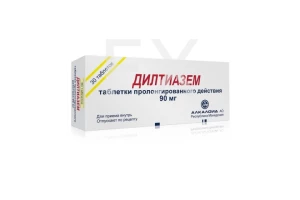 ДИЛТИАЗЕМ ретард таб п/об 90мг n30