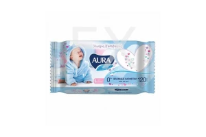 САЛФЕТКИ Аура влажные детские n120 E-Алоэ