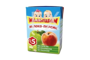 МАЛЫШАМ нектар яблоко-персик 200мл