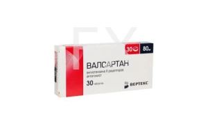 ВАЛСАРТАН таб п/об 80мг n30