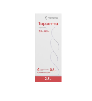ТИРЗЕТТА р-р д/ин. (шприц в автоинжекторе) 2.5мг - 0.5мл n4