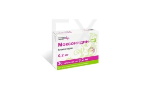 МОКСОНИДИН таб п/об 0.2мг n30