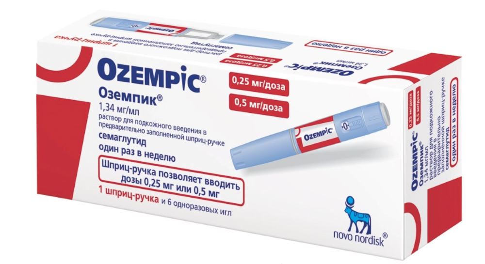 ОЗЕМПИК р-р д/ин. (картридж в шприц-ручке) 0.25мг/0.5мг/доза - 1.5мл n1