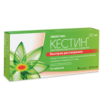 КЕСТИН таб лиоф. 20мг n10