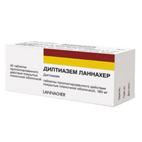 ДИЛТИАЗЕМ ретард таб п/об 180мг n30