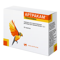 АРТРАКАМ КОМПЛЕКС ГЛЮКОЗАМИН ХОНДРОИТИН МСМ пор. (пак.) n20
