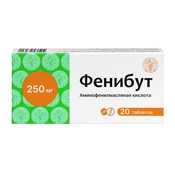 Фенибут таб. 250мг №10