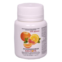 АСКОРБИНОВАЯ КИСЛОТА-ФАРМСТАНДАРТ(БАД) драже 250мг 200 шт.