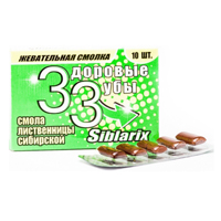 СМОЛКА ЖЕВАТЕЛЬНАЯ Живица таежная лиственничная 0.8г n4